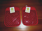 400947640251 Food Network Set Of Silicone Pot Holders Red