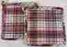 402-15 Park Designs Primitive Country Dark Red Black Tan Ivory Plaid Danbury Quilted Potholder Set 2 762242295100