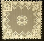 Qs-4040i 40x40 Southwestern Topper Nwot Ivory Table Flair Quilts Linens