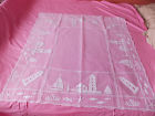 2950 42x42 None Heritage Lace White Lighthouse Harbor Table Topper Nice Item