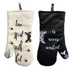 43178-40397 Cotton Oven Mitts Heat Resistant Cooking Gloves Safety 735810349376
