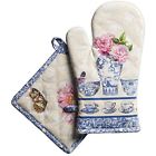 43188277781 Maison Hermine Canton Cotton Set Of Oven Mitt 611138589482