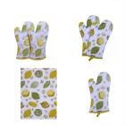 4321724346 Casa Decors Oven Mitts Unique Citrus Splash Design Heat Resistant