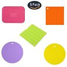 43235214422 Greenow Premium Potholders Silicone Holders Heat Insulated Pads 657835046194
