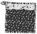 437-15 Potholder Park Designs Set Of Two Black And White Floral On Key Potholders By 8x8 762242295254