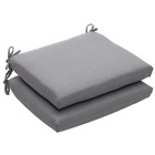449944 Pillow Perfect Textured Solid Square Seat Cushion 751379449944