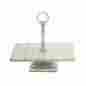 7586476 47547 Benzara Durable Metal Marble Tray 758647475476