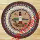 49-ch015lh Capitol Earth Rugs Lighthouse Coastal Nautical Chair Pads Braided Jute By