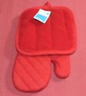 490670723000 Room Essentials Kitchen Textile Red Oven Mitt Pot