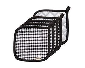 5 Pcs Pot Holders For Kitchen Cotton Potholers With Great Heat Resistance Hot Pa