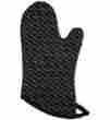 501920 Now Designs Oven Mitt Basic Black Silver Stripe 064180200780