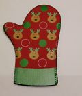 51158 Boston Warehouse New Kitchen Grips Christmas Reindeer Oven Mitt Pot