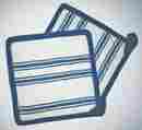 515-15 Portsmouth Potholder Park Designs Cobalt Blue And Cream Stripe Potholders By Set 2 8x8 762242326774