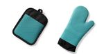 52756 Kendall Oven Mitt Pot Holder Kitchen Set Caribbean Blue Heat