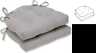 578965 Oxford Charcoal Reversible Chair Pad Set Of