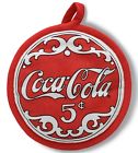 0965876 58019 Red White Coca Cola Five Cents Advertising Kitchen 096587580196