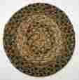 593016 Coffee Homespice Decor Set Of 2 Braided Jute 8 Trivets Black Golden Browns Mustard 801063593016