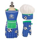 6001-1812 Mukitchen Childs Apron Chef Hat Mitt Soccer 811700011063