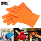 600685358818 Much Barbecue Heat Resistant Silicone Gloves Oven Kitchen