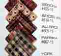 607-15 Park Designs 4 Plaid Paprika Square Pot Holders Discontinued Pattern New