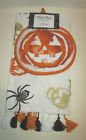 608381628518 Martha Stewart Halloween Fringed Kitchen Towel Pumpkin Oven