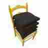 60868 Chair Cushions Kitchen Pads 4pc Black Dining Micro Fiber Home Office Reversible 0720570760868