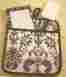610620 Unbranded Black White Swirl Potholder Set Spatula Memo Pad