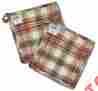 619-15 Lemon Pepper Potholder Park Designs Potholders By Set Of Two 8x8 Warm Country Plaid 762242220775