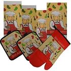 619355948105 Pieces Cotton Kitchen Linen Oven Mitt Towels Dish