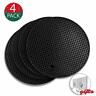 6249223452713 Flare Up Multipurpose Silicone Trivet Mat Black Non