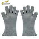 638142596923 Karamona Silicone Oven Mitts Grey Extra Long Gloves