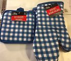 639277100924 Home Collection Blue And White Plaid Check Pot