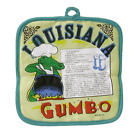 643610014083 Cajun Creations Louisiana Gumbo Recipe Pot Holder New
