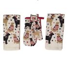 651536172534 Mainstream Americana July Patriotic Dogs Pc Kitchen Towels