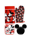 680196811453 Disney Mickey Minnie Kitchen Linens Set With Plate