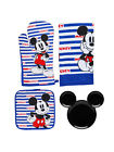 680196811484 Disney Mickey Mouse Striped Kitchen Towel Linens Set