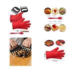 685646785964 Silicone Heat Resistant Bbq Grill Gloves Brush Bear