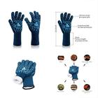689354926343 Vataz Kitchen Oven Mitts Bbq Gloves With Silicone