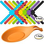 6931234102441 Sourceton Pack Foldable Silicone Trivets Collapsible Cross Design