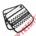 70112 Mackenzie-childs Handmade Cotton Pot Holder Black And White Set Of 2
