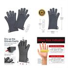 703624219604 Premium Heat Protective Mitts Potholders Resistant Silicone Gloves