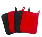 7061042868648 Neoprene Pot Holders For Kitchen Set Of Red