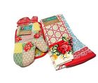 710165720490 The Pioneer Woman Patchwork Kitchen Set Oven Mitt