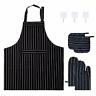 712858765511 Sawakaze Heat Resistant Stylish Oven Mitts And Pot