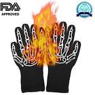 728290996079 Heat Resistant Oven Mitts Gloves Protective Bbq Barbecue
