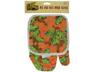 731015255856 Bulk Buys Quilted Floral Fruit Print Oven Mitt
