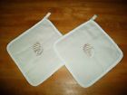 734573079032 Heritage Lace Shell Linen Potholder Set Piece Beach