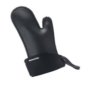 735343682056 Kitchen Grips Chefs Mitt Small Black/black