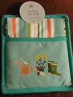 738215279668 Dii Teal Kitchen Pot Holder Gift Set