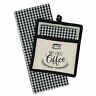 750282 738215502827 Design Imports Coffee Time Embroidered Potholder Gift Set